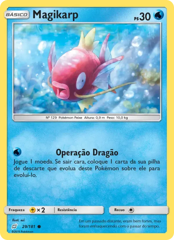 Magikarp — União de Aliados 29 Portuguese Pokémon card
