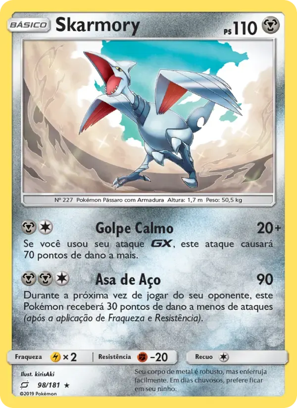 Skarmory — União de Aliados 98 Portuguese Pokémon card