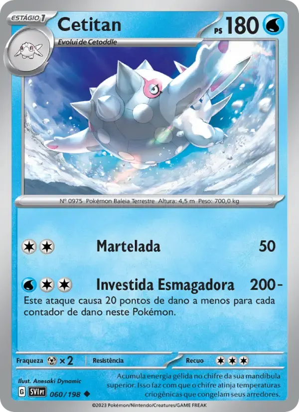 Cetitan — Escarlate e Violeta 60 Portuguese Pokémon card