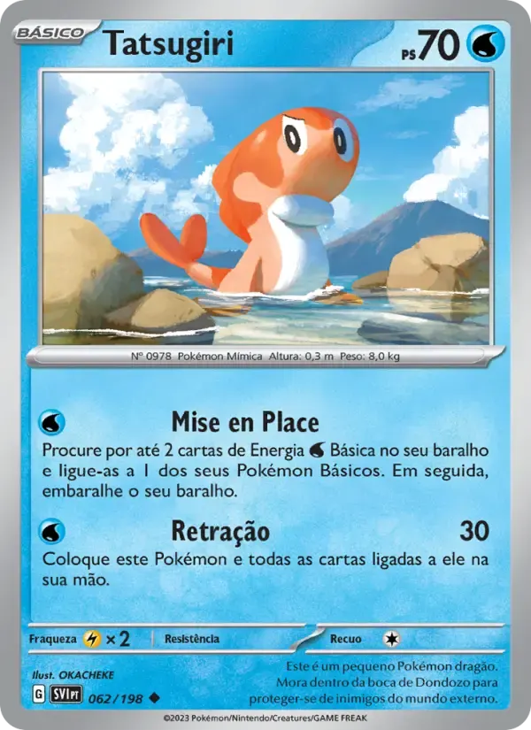 Tatsugiri — Escarlate e Violeta 62 Portuguese Pokémon card