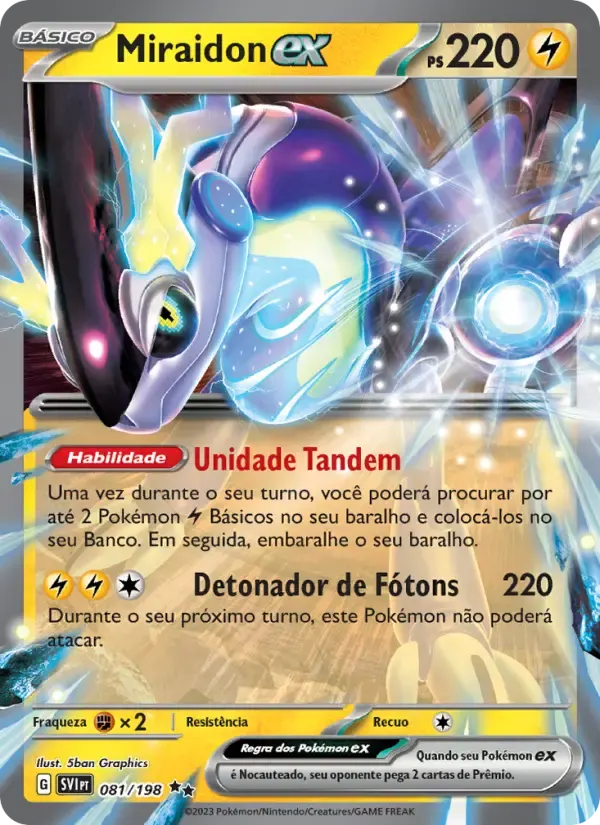 Miraidon ex — Escarlate e Violeta 81 Portuguese Pokémon card