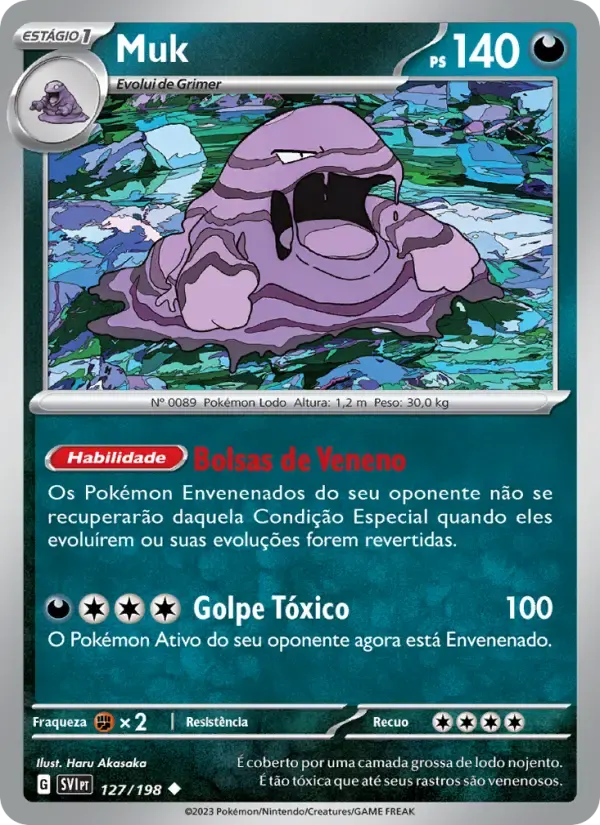Muk — Escarlate e Violeta 127 Portuguese Pokémon card