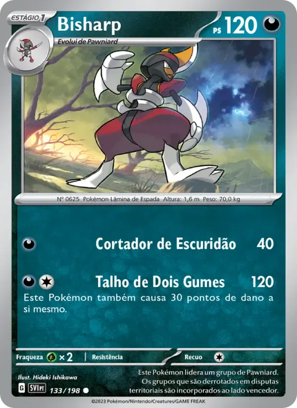 Bisharp — Escarlate e Violeta 133 Portuguese Pokémon card