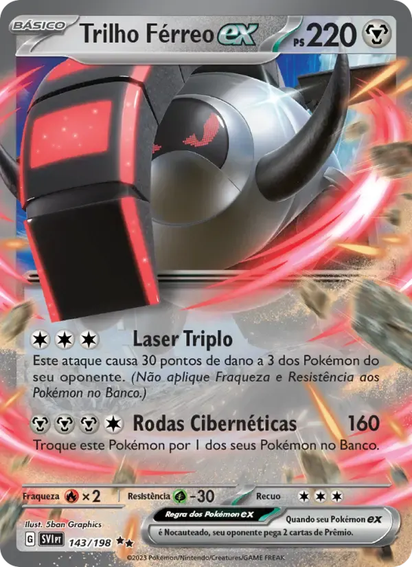 Trilho Férreo ex — Escarlate e Violeta 143 Portuguese Pokémon card
