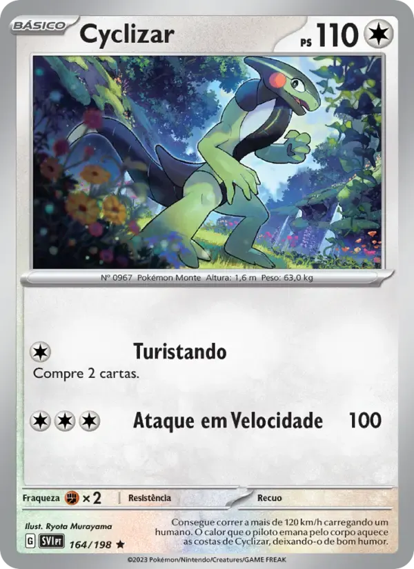 Cyclizar — Escarlate e Violeta 164 Portuguese Pokémon card