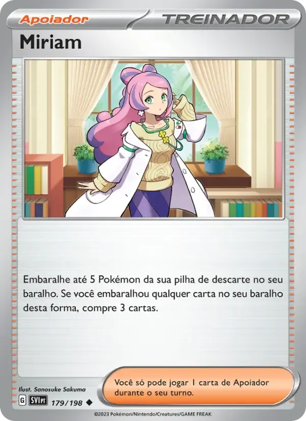 Miriam — Escarlate e Violeta 179 Portuguese Pokémon card