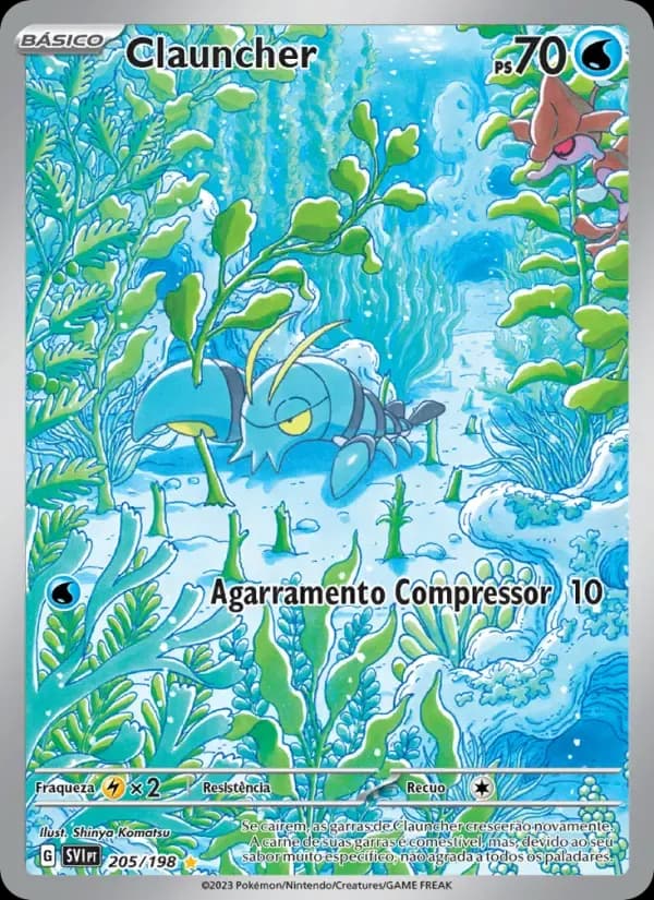 Clauncher — Escarlate e Violeta 205 Portuguese Pokémon card