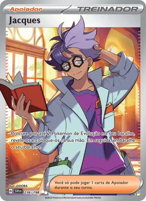 Jacques — Escarlate e Violeta 236 Portuguese Pokémon card