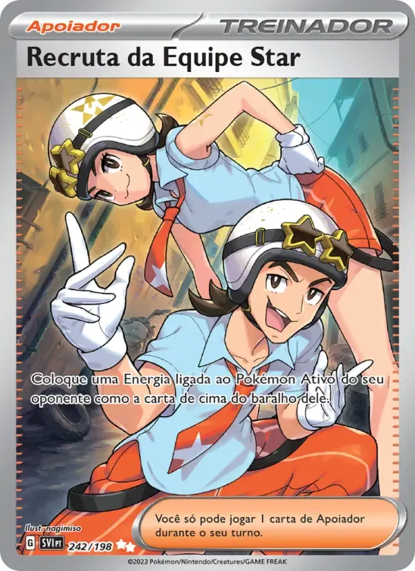 Recruta da Equipe Star — Escarlate e Violeta 242 Portuguese Pokémon card