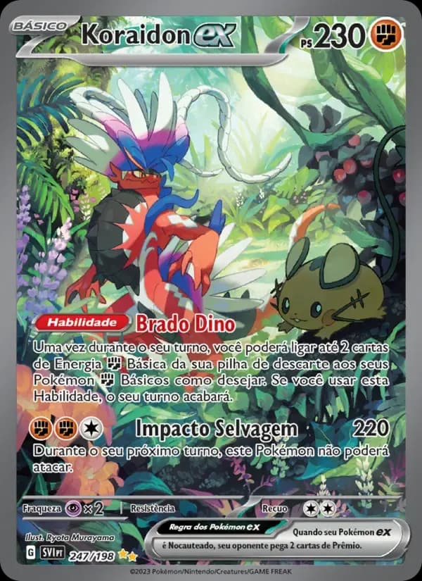 Koraidon ex — Escarlate e Violeta 247 Portuguese Pokémon card