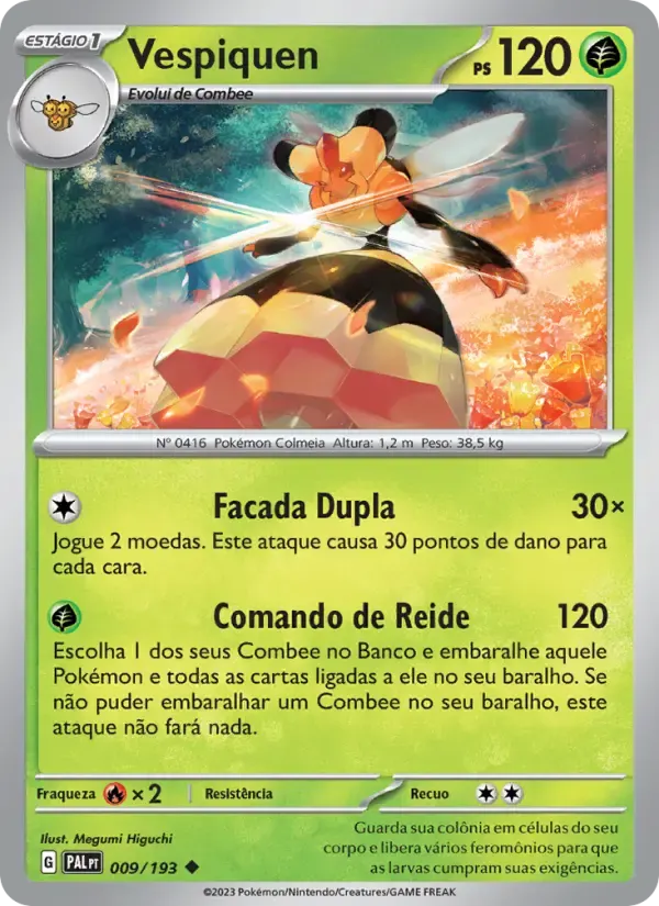 Vespiquen — Evoluções em Paldea 9 Portuguese Pokémon card