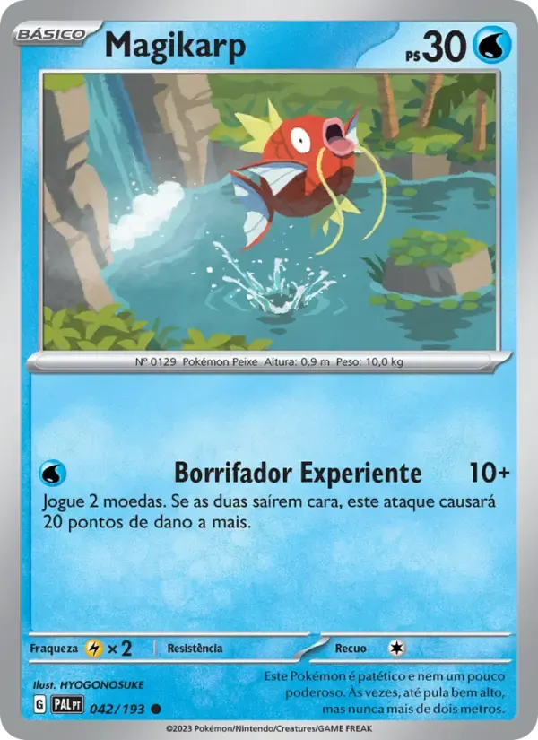 Magikarp — Evoluções em Paldea 42 Portuguese Pokémon card