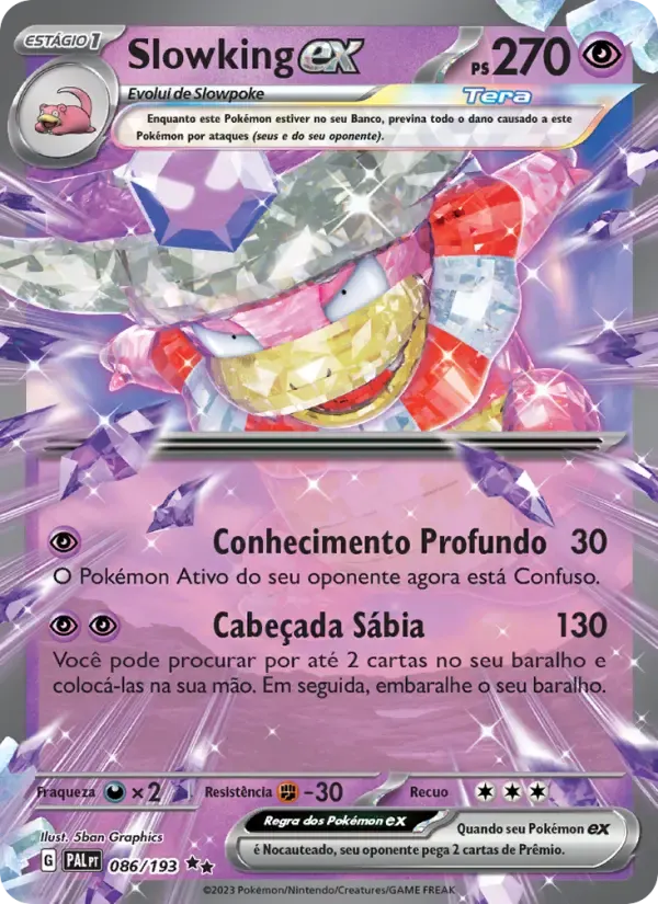 Slowking ex — Evoluções em Paldea 86 Portuguese Pokémon card