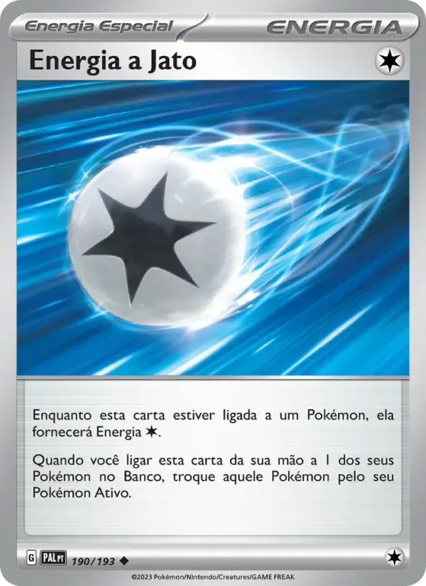 Energia a Jato — Evoluções em Paldea 190 Portuguese Pokémon card