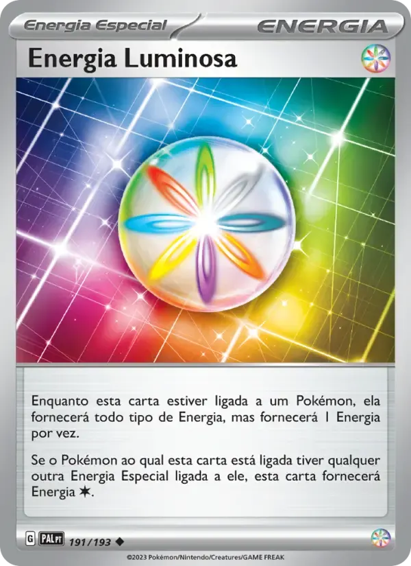 Energia Luminosa — Evoluções em Paldea 191 Portuguese Pokémon card