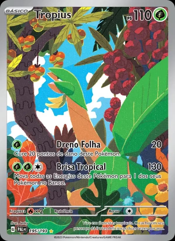 Tropius — Evoluções em Paldea 195 Portuguese Pokémon card