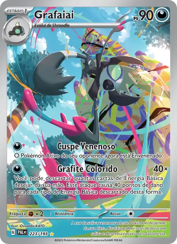 Grafaiai — Evoluções em Paldea 223 Portuguese Pokémon card
