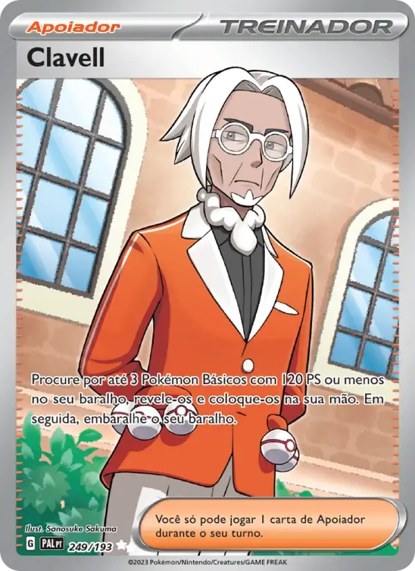 Clavell — Evoluções em Paldea 249 Portuguese Pokémon card