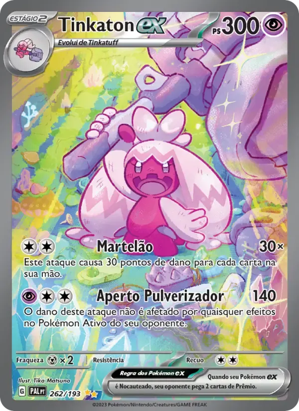 Tinkaton ex — Evoluções em Paldea 262 Portuguese Pokémon card