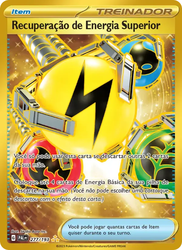 Recuperação de Energia Superior — Evoluções em Paldea 277 Portuguese Pokémon card