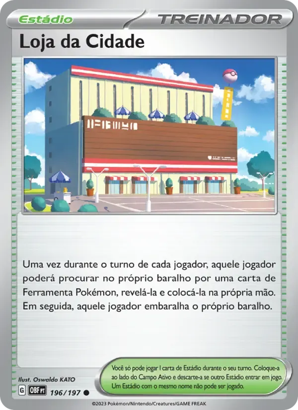 Loja da Cidade — Obsidiana em Chamas 196 Portuguese Pokémon card