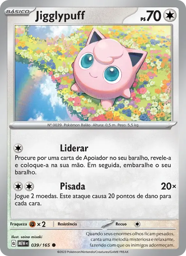 Jigglypuff — 151 39 Portuguese Pokémon card