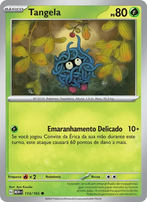 Tangela — 151 114 Portuguese Pokémon card