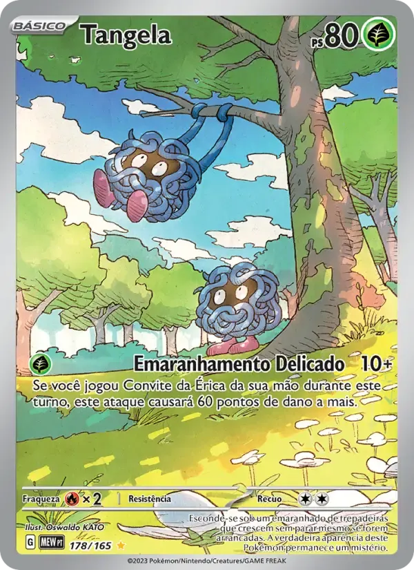 Tangela — 151 178 Portuguese Pokémon card