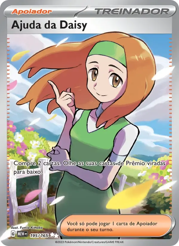 Ajuda da Daisy — 151 195 Portuguese Pokémon card
