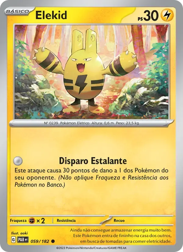 Elekid — Fenda Paradoxal 59 Portuguese Pokémon card