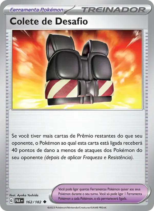 Colete de Desafio — Fenda Paradoxal 162 Portuguese Pokémon card