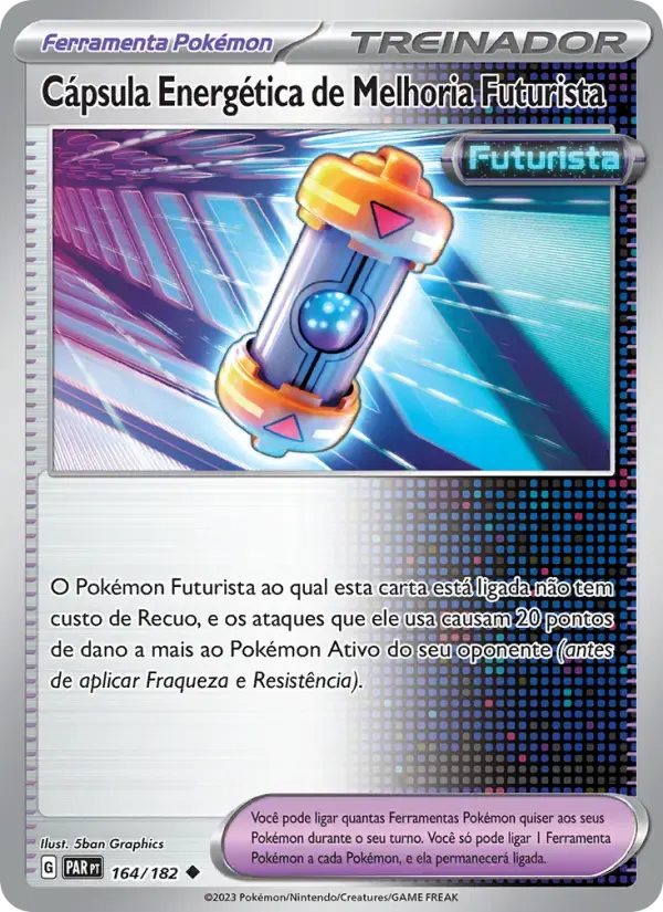 Cápsula Energética de Melhoria Futurista — Fenda Paradoxal 164 Portuguese Pokémon card