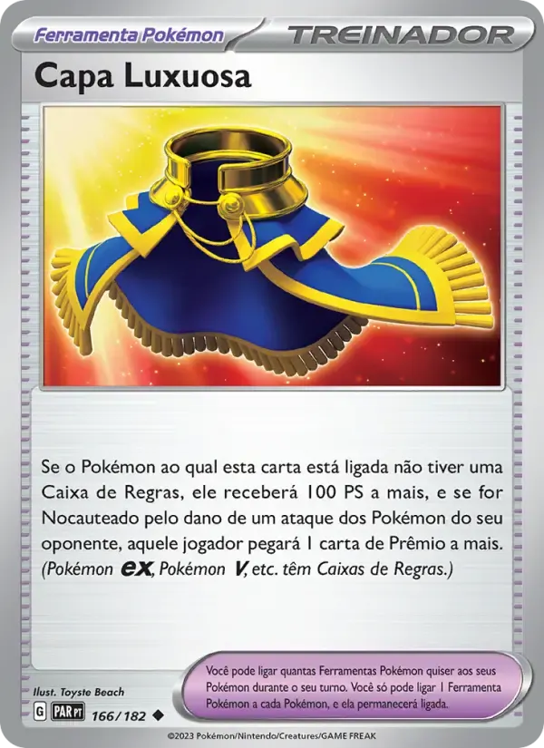 Capa Luxuosa — Fenda Paradoxal 166 Portuguese Pokémon card