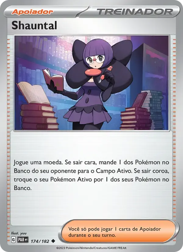 Shauntal — Fenda Paradoxal 174 Portuguese Pokémon card