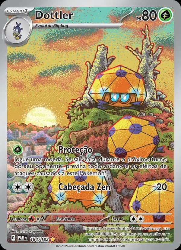 Dottler — Fenda Paradoxal 184 Portuguese Pokémon card