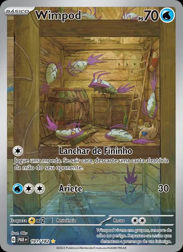 Wimpod — Fenda Paradoxal 191 Portuguese Pokémon card