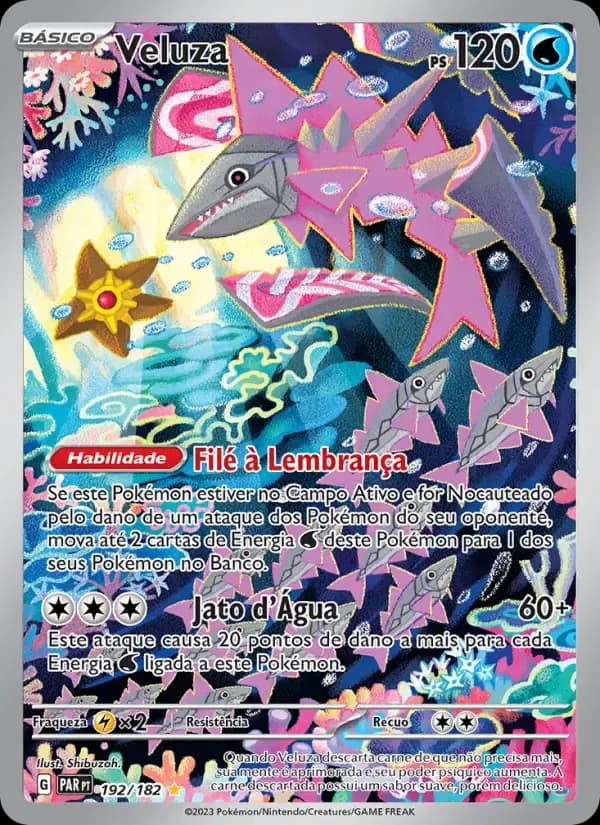 Veluza — Fenda Paradoxal 192 Portuguese Pokémon card