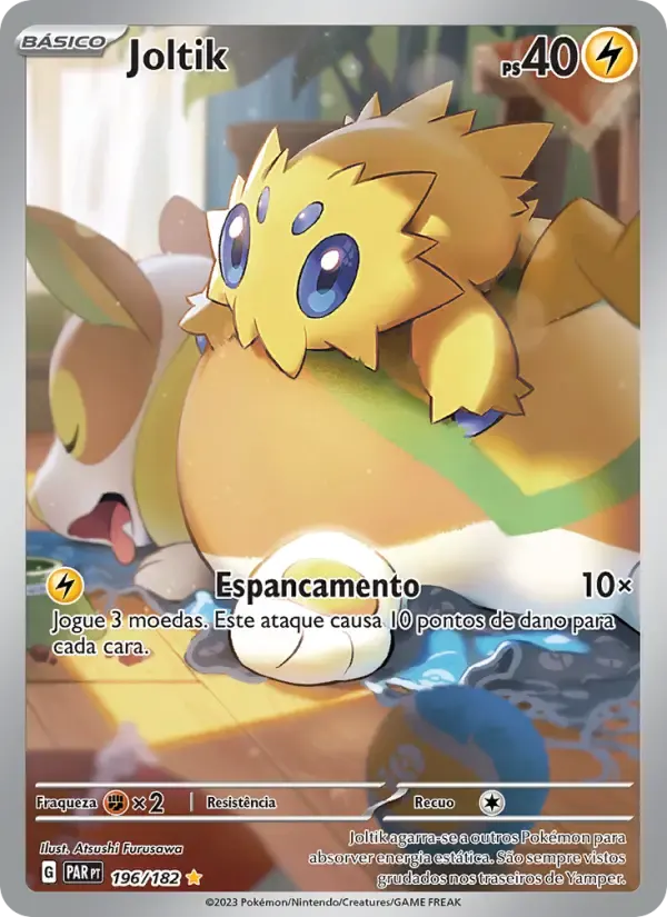 Joltik — Fenda Paradoxal 196 Portuguese Pokémon card