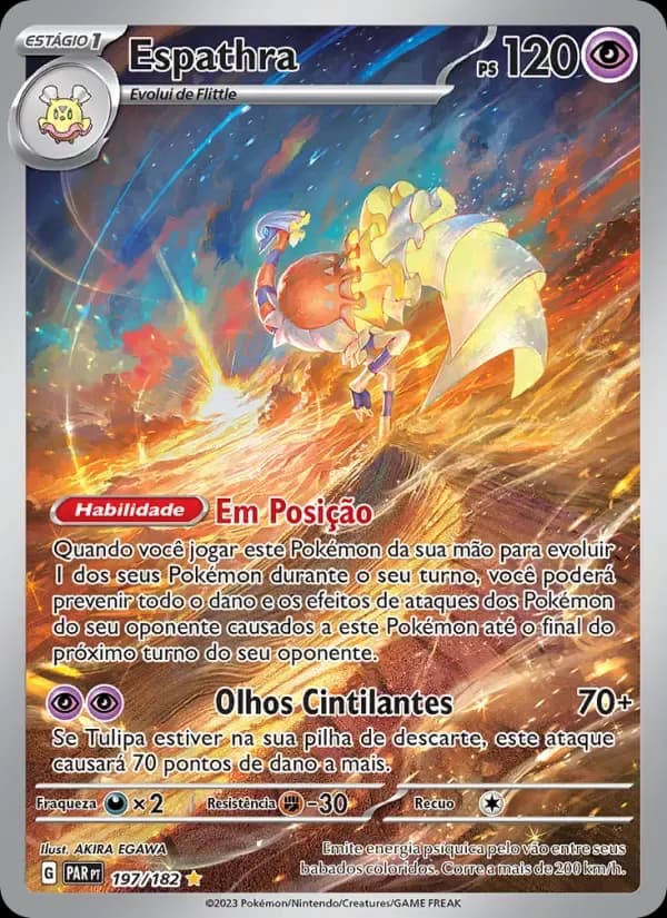 Espathra — Fenda Paradoxal 197 Portuguese Pokémon card