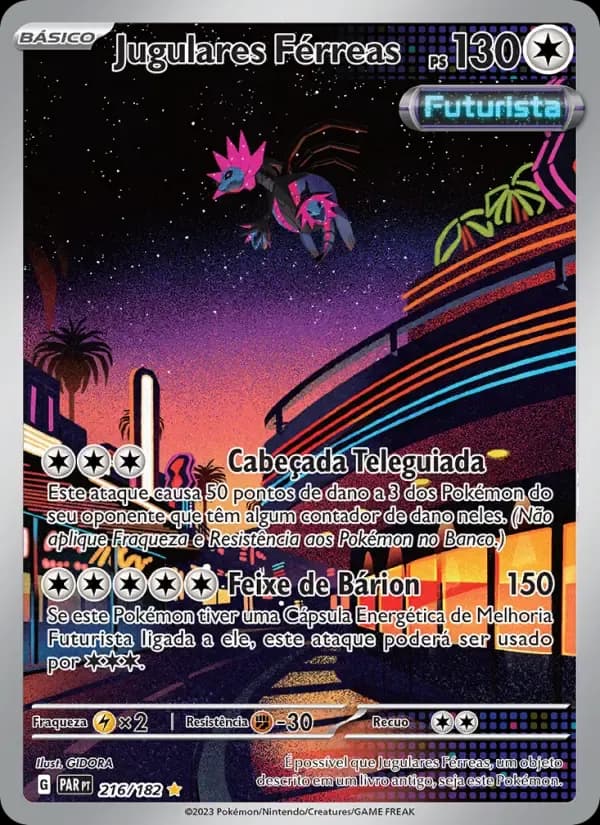 Jugulares Férreas — Fenda Paradoxal 216 Portuguese Pokémon card