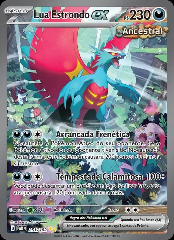 Lua Estrondo ex — Fenda Paradoxal 251 Portuguese Pokémon card