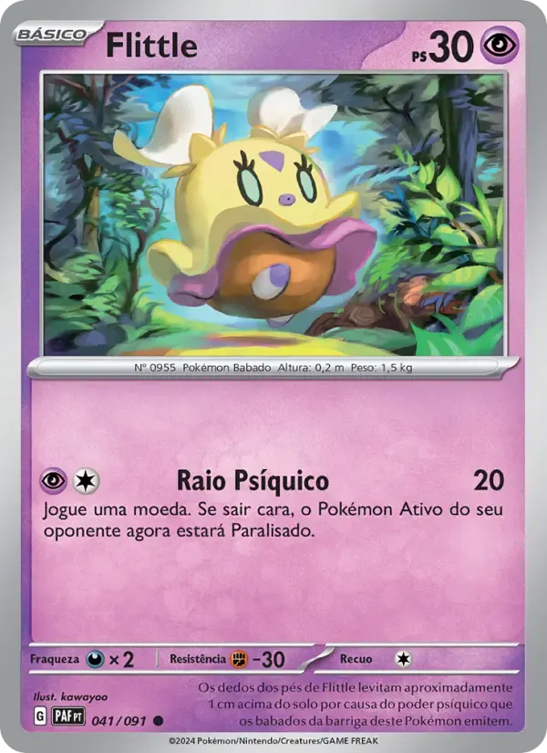 Flittle — Destinos de Paldea 41 Portuguese Pokémon card