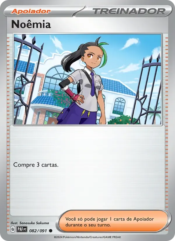 Noêmia — Destinos de Paldea 82 Portuguese Pokémon card