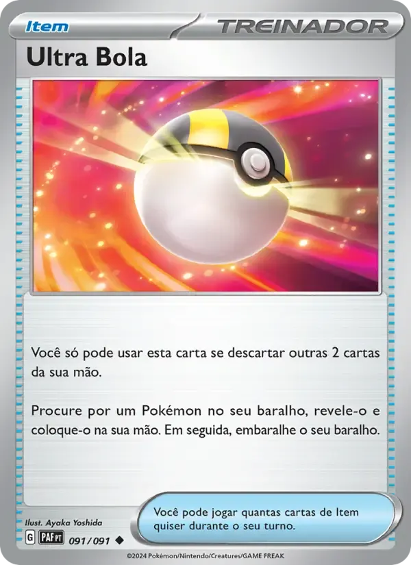 Ultra Bola — Destinos de Paldea 91 Portuguese Pokémon card