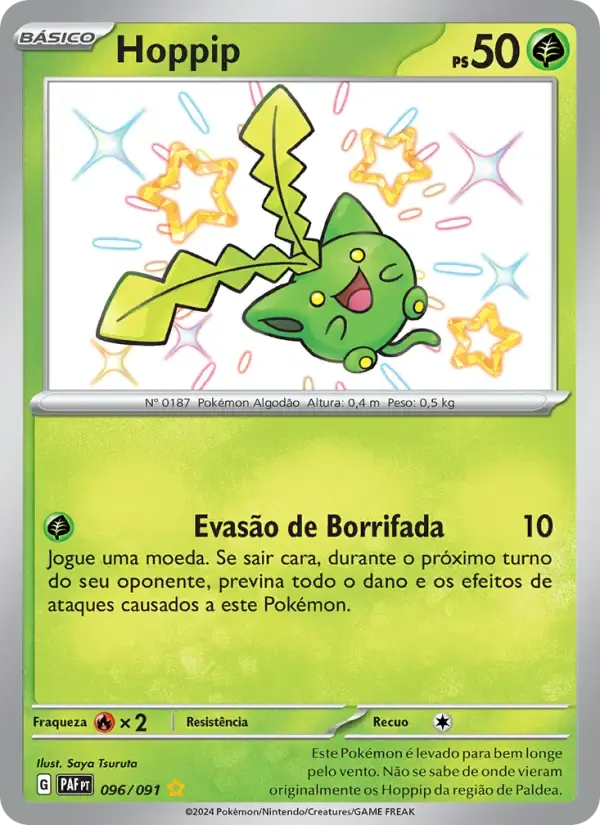 Hoppip — Destinos de Paldea 96 Portuguese Pokémon card