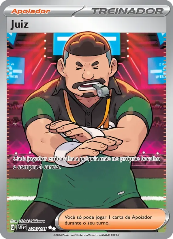 Juiz — Destinos de Paldea 228 Portuguese Pokémon card