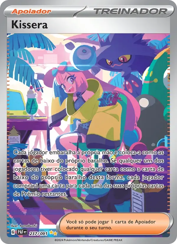 Kissera — Destinos de Paldea 237 Portuguese Pokémon card