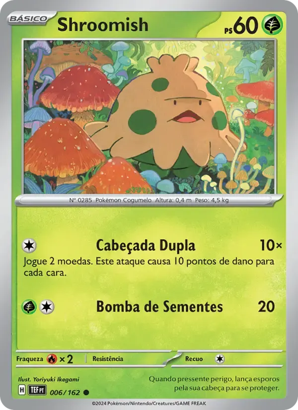 Shroomish — Forças Temporais 6 Portuguese Pokémon card