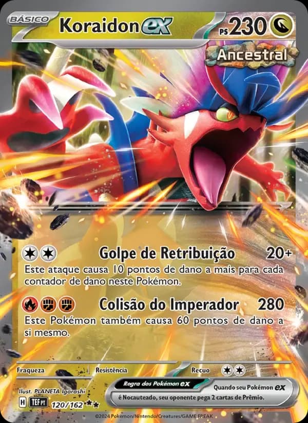 Koraidon ex — Forças Temporais 120 Portuguese Pokémon card