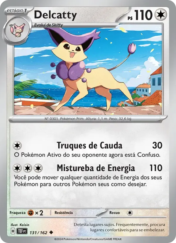 Delcatty — Forças Temporais 131 Portuguese Pokémon card